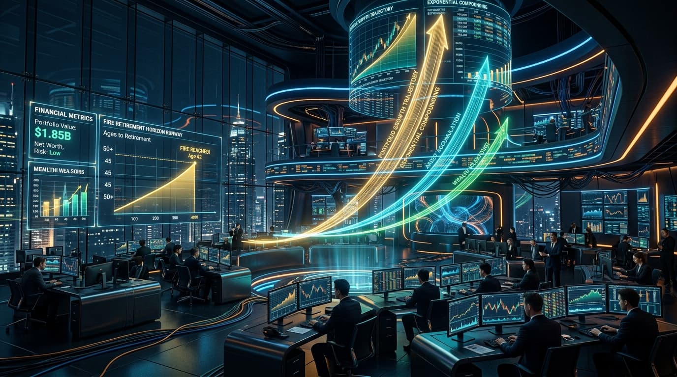 Futuristic Quantitative Wealth Command Center