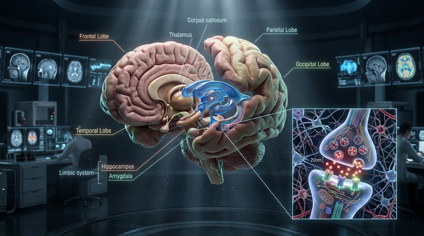 Neuroanatomy & Cerebral Mapping: The 3D Structural Guide to Brain Lobes, Hippocampal Memory & Glymphatic Clearance