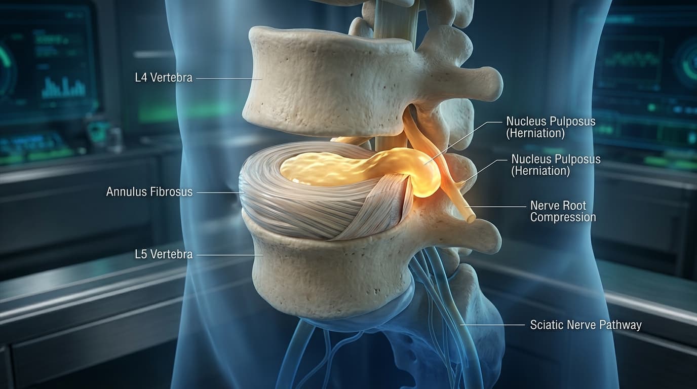 Spine Biomechanics & Lumbar 3D Anatomy: The Complete Guide to Vertebral Kinetics, Disc Herniation & Sciatica