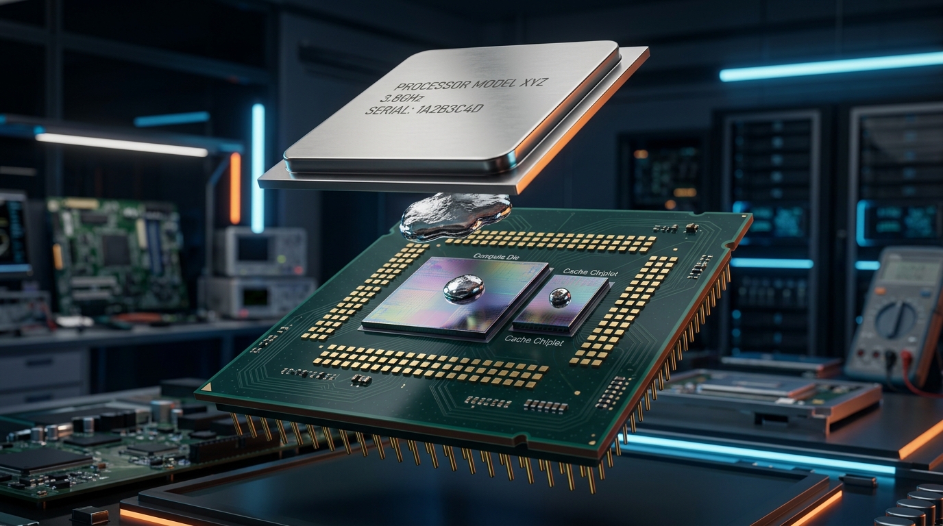CPU Delidding and Direct-Die Liquid Metal 3D Exploded Anatomy