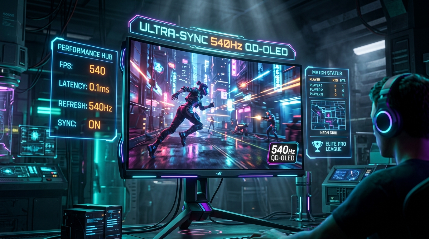 540Hz QD-OLED High-Speed Motion Clarity Visual