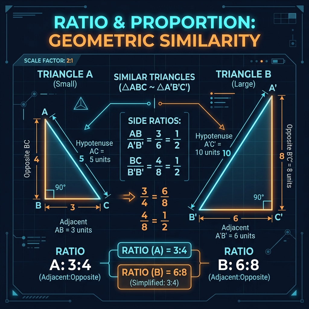 Ratio and Proportion Comparison Diagram