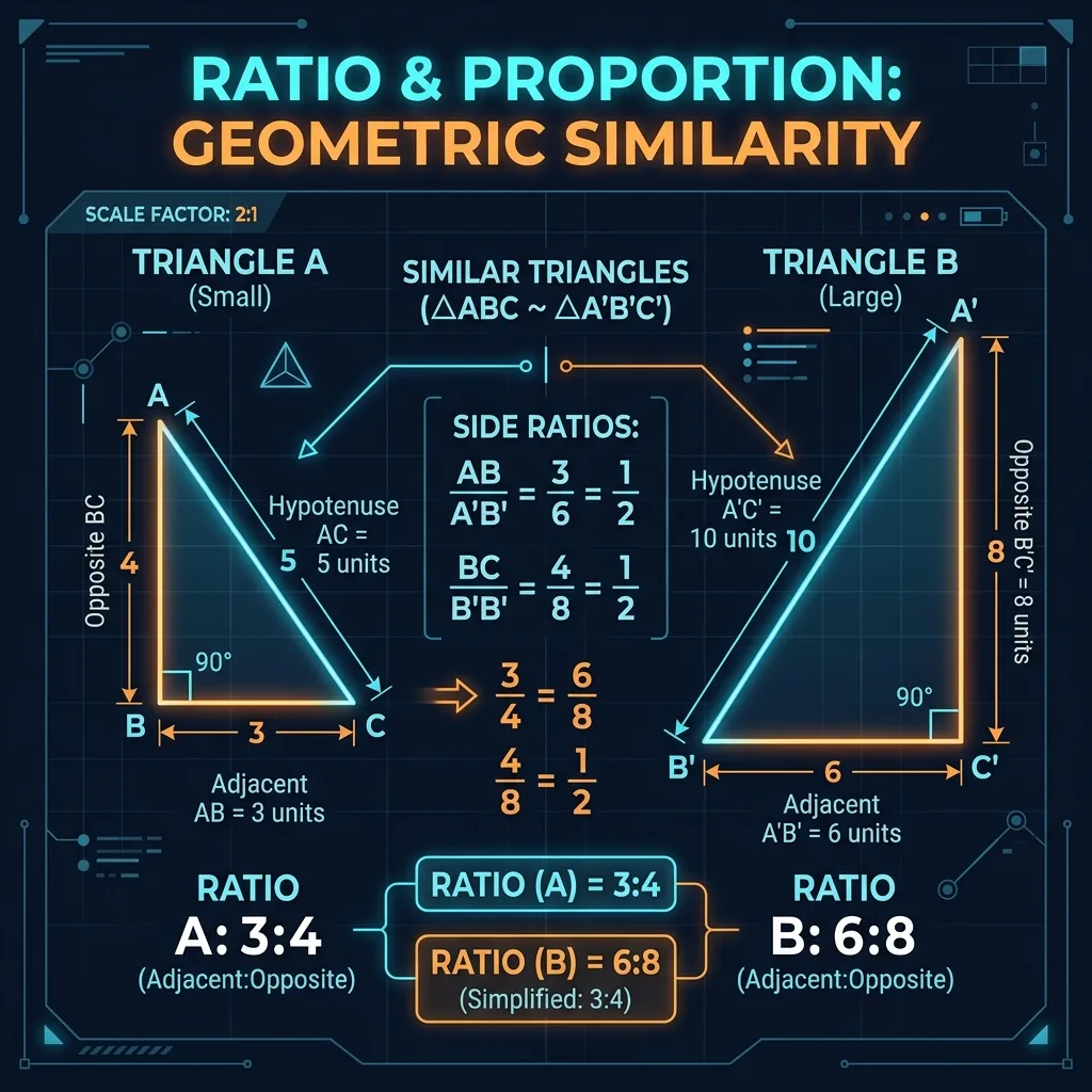 Ratio and Proportion Comparison Diagram